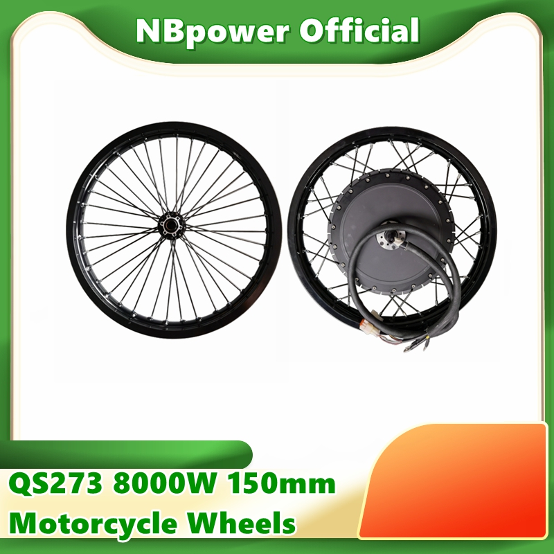 72V 8000W Brushless Hub Motor - QS273 40h v3 Motorcycle 17'' 18