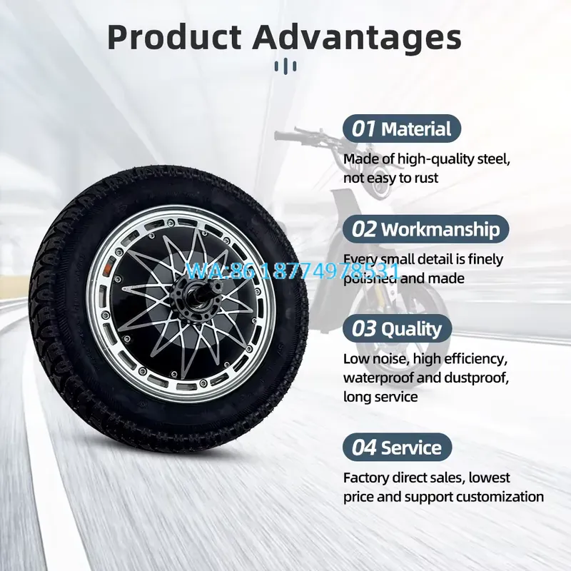 Wmwmnu for 12 Inch Bldc Hub Mo - огляд і ціна 5000W Hub Motor Kit 72V