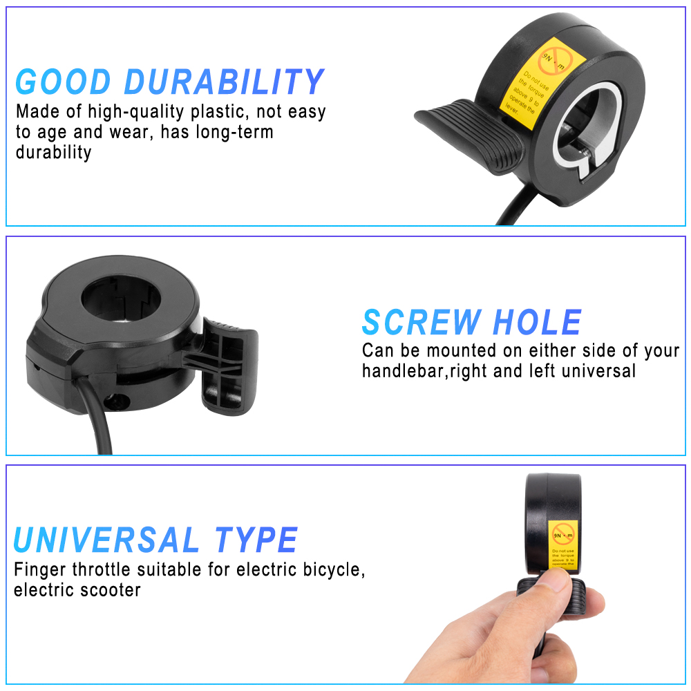 Ebike Thumb Throttle 130X for  - огляд і ціна Mid Drive Conversion Kit 1000W